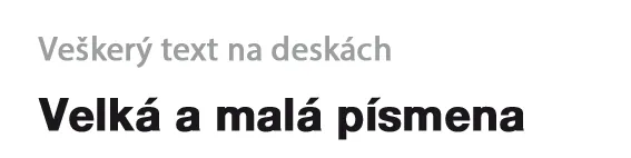 Kombinace velká a malá písmena
